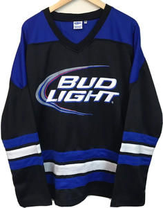 Bud Light Hockey Jersey Mens XL Official Beer Budweiser Anheuser-Busch St Louis